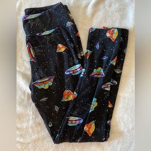 Lularoe Unicorn Spaceship Leggings